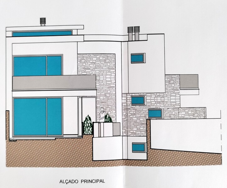 Plot of land with 290.60sqm Junto ao Centro Nossa Senhora do Pópulo Caldas da Rainha