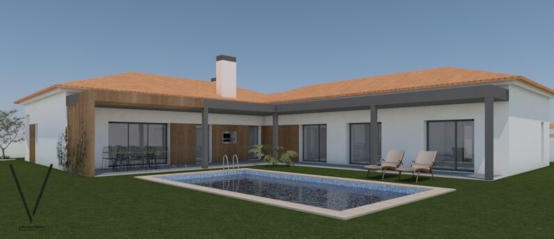 House Single storey V3 Moinhos de Carvide Leiria - balcony, garden, central heating, balconies, solar panels