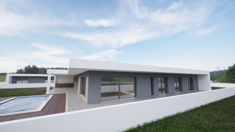 House V3 Isolated Alfeizerão Alcobaça - terrace, garden, terraces, equipped kitchen, double glazing, solar panels, swimming pool