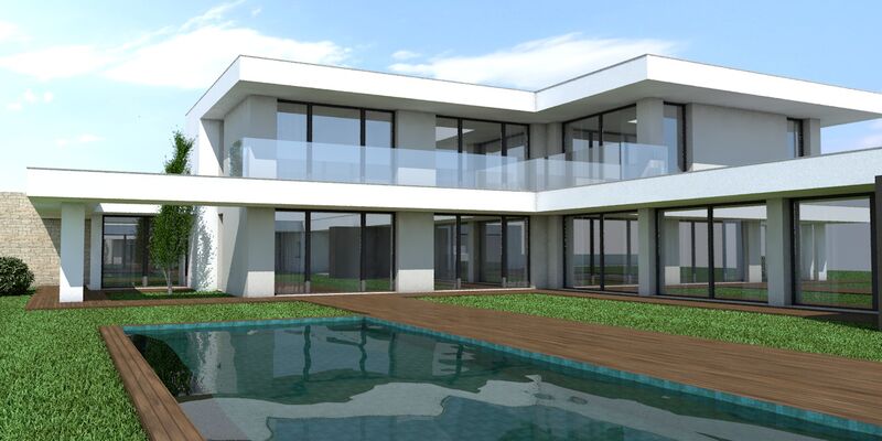 House V5 Luxury Alcobaça - green areas, garden, swimming pool, terrace, garage