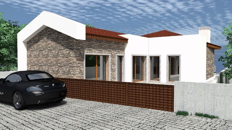 жилой дом V3 типичная требует восстановления Nogueira Bragança - терраса, гараж