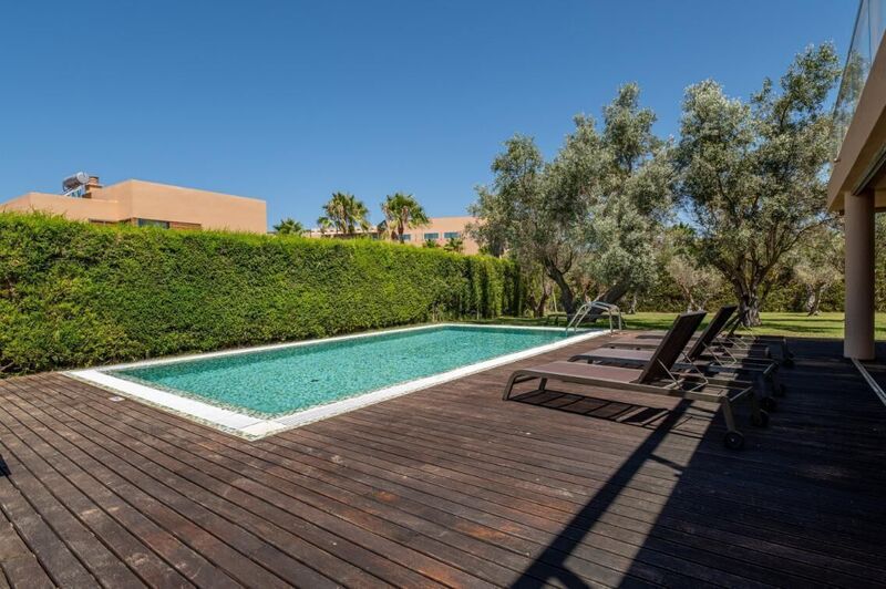 Casa Moderna V3 Guia Albufeira - garagem, condomínio fechado, piscina, cozinha equipada, terraço, jardim