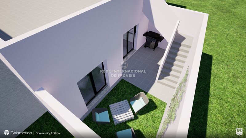 жилой дом одноэтажная в процессе строительства V2 Quelfes Olhão - терраса, экипированная кухня, солнечная панель, двойные стекла
