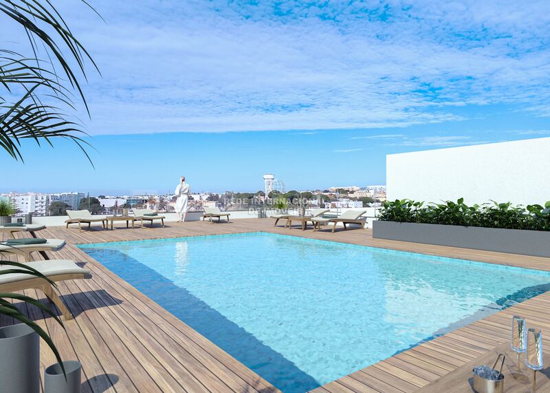 Apartamento T2 Quelfes Olhão - piscina, terraço, painéis solares, varanda, chão flutuante