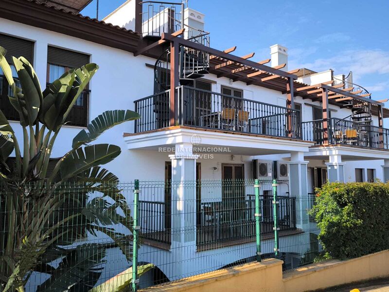 Apartamento T2 Residencial Las Encinas Costa Esuri Ayamonte - varanda, jardins, piscina, mobilado, terraço, parqueamento, ar condicionado