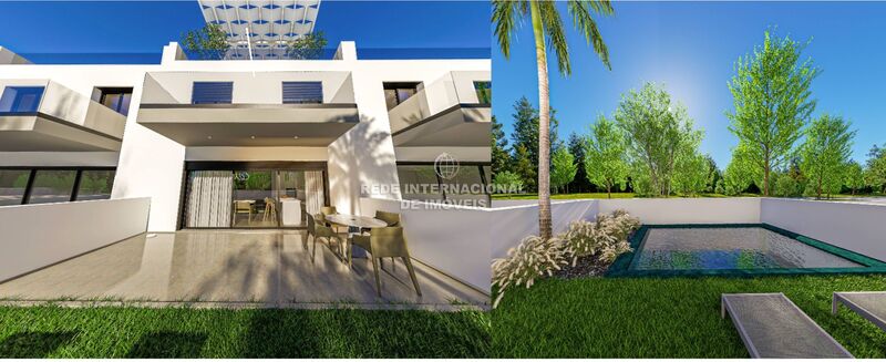 Moradia Moderna em banda V4 Montenegro Faro - piscina, terraço, ar condicionado, varanda, sauna, jardim