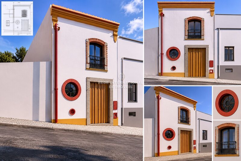 Omakotitalo Vanha keskustassa V1 Centro São Clemente Loulé - terassi, grilli