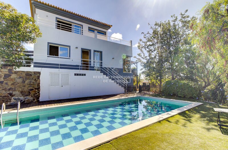 Casa V4 Moderna Conceição Tavira - varandas, churrasqueira, lareira, ar condicionado, piscina