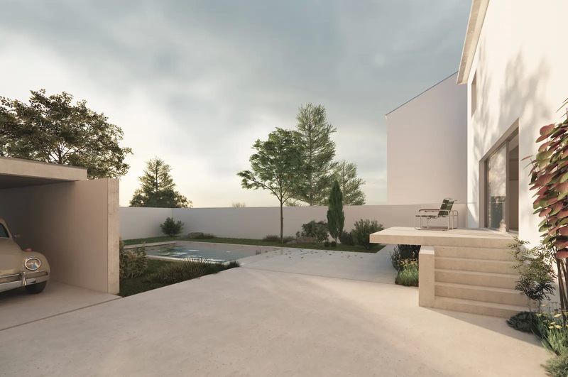 Moradia V3 São João da Madeira - varanda, cozinha equipada, piscina, jardim, garagem