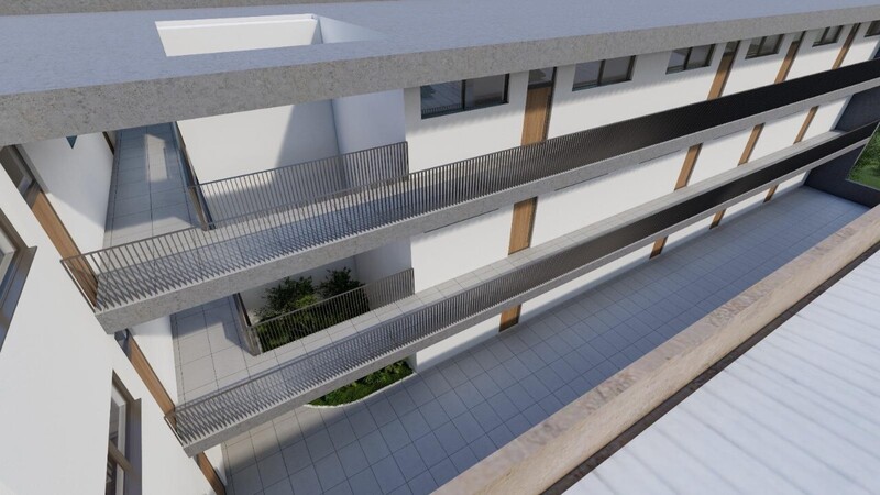 Apartamento de luxo no centro T1 Oliveira de Azeméis - ar condicionado, lugar de garagem, cozinha equipada, painéis solares