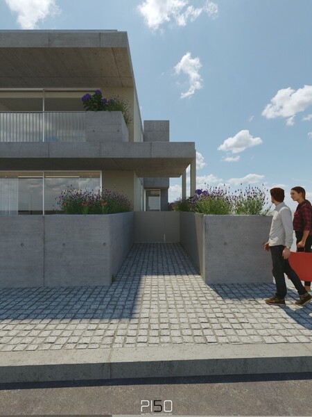 Apartamento de luxo em construção T1 Perto PSP São João da Madeira - r/c, lugar de garagem, garagem, terraço, ar condicionado