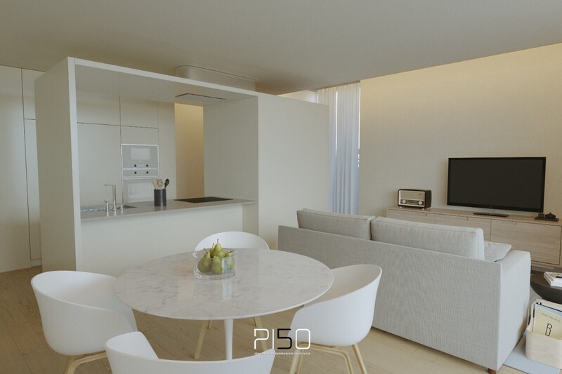 Apartamento de luxo em construção T1 Perto PSP São João da Madeira - terraço, lugar de garagem, ar condicionado, garagem, r/c