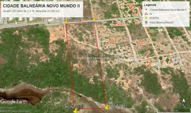 Land with 2000sqm Cidade Balneária Novo Mundo II Conde
