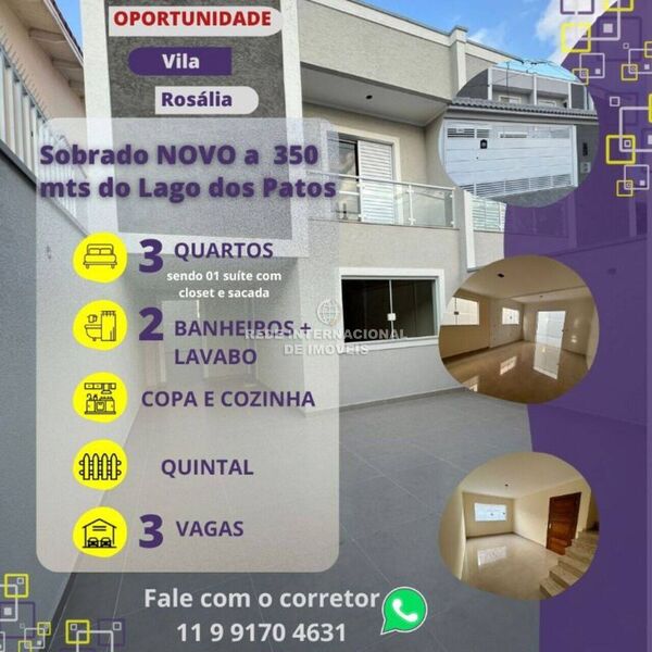 House/Villa 3 bedrooms Vila Rosália Guarulhos