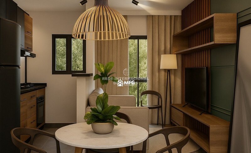 Apartamento T2 Jardim Itália Amparo - bbq, jardim