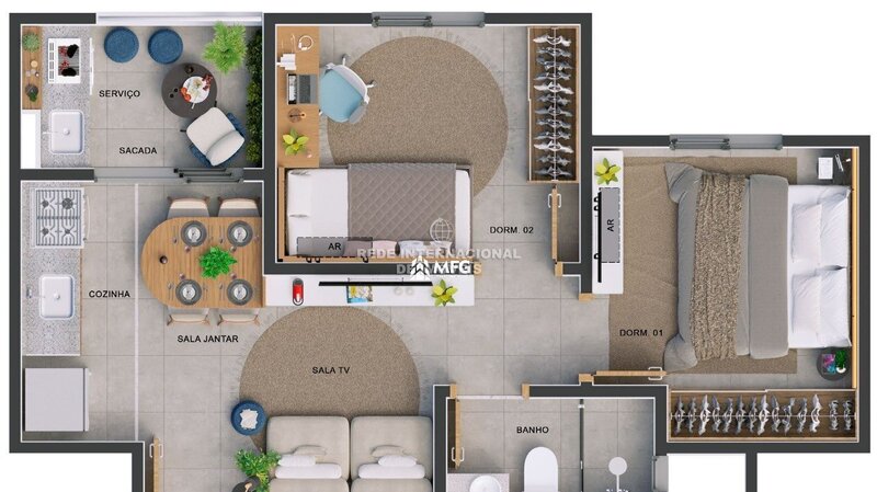 Apartamento T2 Jardim Zulmira Sorocaba