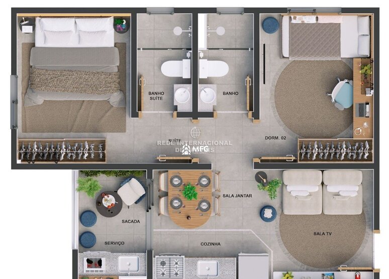 Apartment T2 Jardim Zulmira Sorocaba