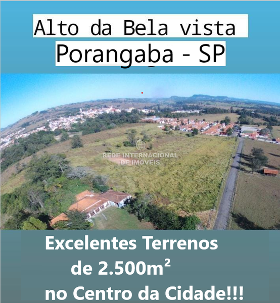 Terreno com 2500m2 Alto da Bela Vista Porangaba