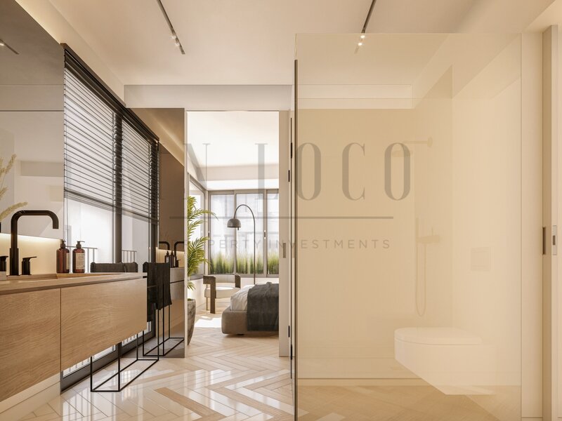 Apartamento T1 de luxo Santo António Lisboa - jardim, piscina