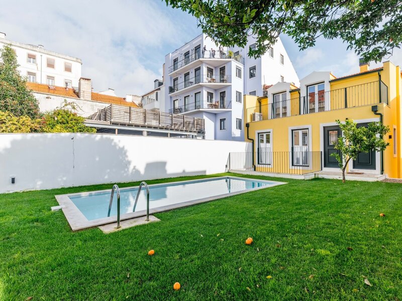 Apartamento T1 Moderno Estrela Lisboa - 2º andar, piscina, jardim