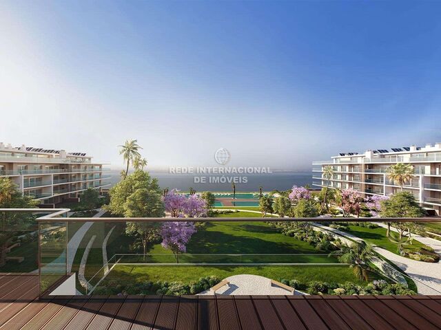 Apartamento T3 de luxo Alcochete - jardim, piscina, condomínio privado, varandas, terraços