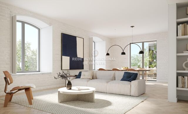 Apartment new 2 bedrooms Beato Lisboa - garage, alarm, garden, gated community, parking lot, balcony, terrace, boiler, store room, air conditioning