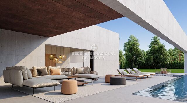 Casa V4 Moderna Alcochete - lareira, jardim, piscina