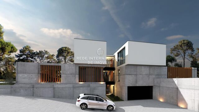 Moradia V4 em construção Quinta do Conde Sesimbra - cozinha equipada, sauna, ar condicionado, bbq, condomínio privado, garagem, condomínio fechado, alarme, terraço, jardim, piscina