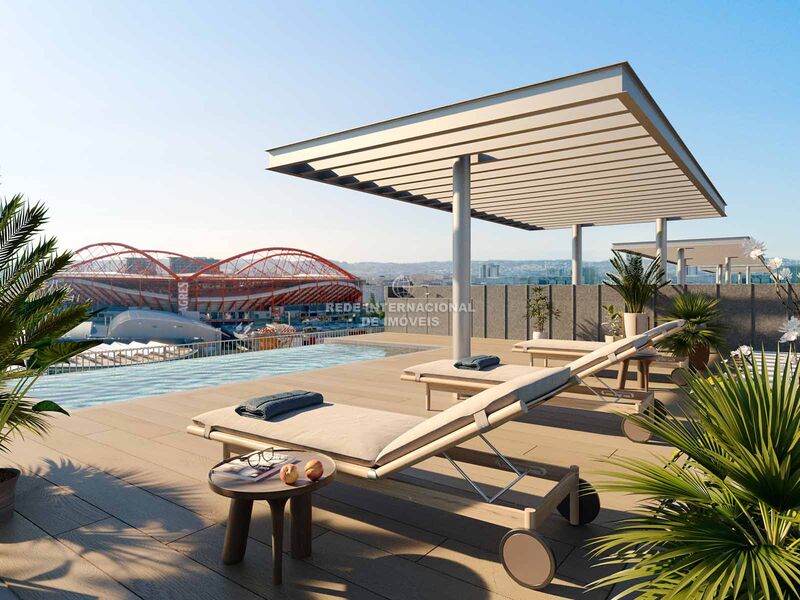 Apartamento novo T3 Alto dos Moinhos São Domingos de Benfica Lisboa - varandas, sauna, garagem, piscina, jardim, terraços, ar condicionado