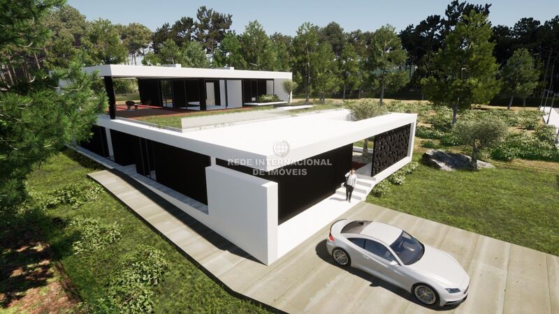 House V5 Charneca de Caparica Almada - alarm, garage, underfloor heating, swimming pool, garden, air conditioning, equipped kitchen, automatic irrigation system, terrace, store room