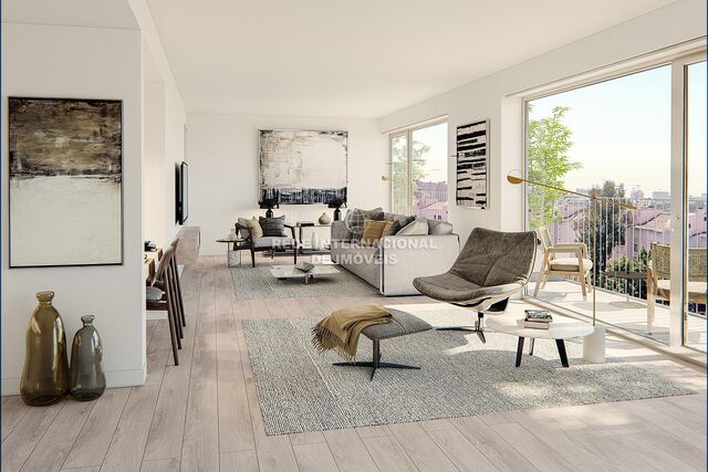 апартаменты Duplex T2 Parque das Nações Lisboa - веранда, подсобное помещение, сигнализация, центральное отопление, система кондиционирования, звукоизоляция, экипированная кухня, гараж, двойные стекла, термоизоляция