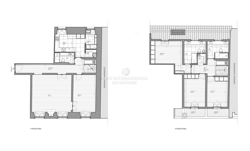 Apartment 4 bedrooms Renovated Encarnação Lisboa - double glazing, air conditioning, terrace, fireplace, kitchen, balcony