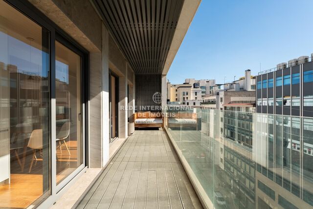 Apartment 2 bedrooms Modern Avenida da Liberdade Santo António Lisboa - alarm, air conditioning, store room, balcony, terrace