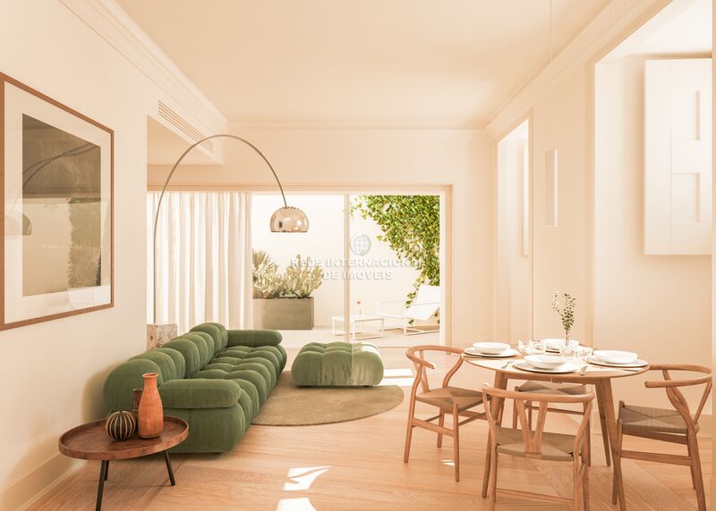 апартаменты Duplex в центре T1 Lisboa - термоизоляция, мебелирован, веранда, двойные стекла, экипированная кухня, система кондиционирования, звукоизоляция