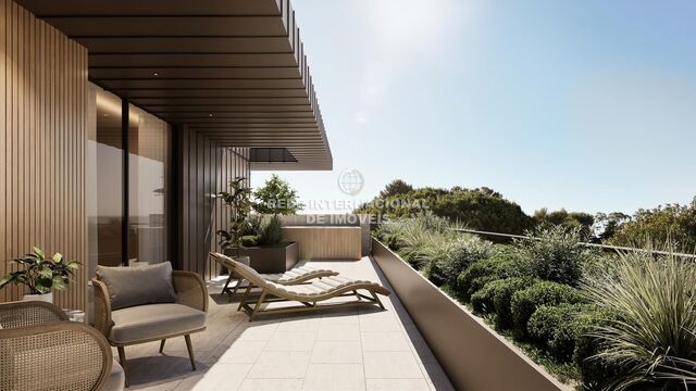 Apartamento T3 de luxo Gandarinha Cascais - ar condicionado, equipado, jardins, arrecadação, varandas, piscina