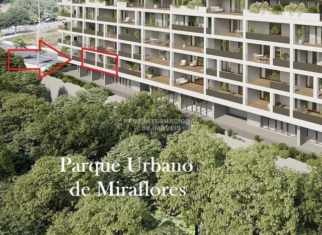 Apartamento novo T2 Miraflores Oeiras - equipado, painéis solares, sauna, piscina, varandas, terraço, jardim, ar condicionado, zonas verdes