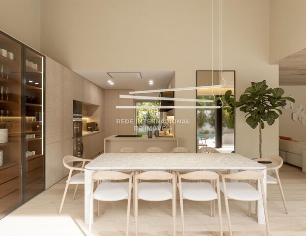 House V4 Birre Cascais - air conditioning, swimming pool, gardens, garage, garden, underfloor heating, solar panels, fireplace