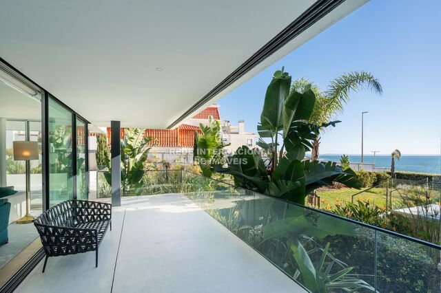 Apartamento de luxo com vista mar T3 Parede Cascais - ar condicionado, banho turco, arrecadação, jardins, piscina, cozinha equipada, painéis solares, terraços, vista mar, alarme, sauna