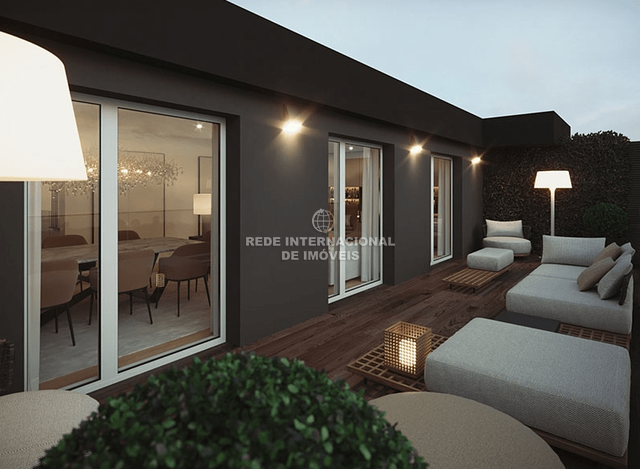 Apartment T4 Luxury Montijo - balcony, radiant floor, terraces, air conditioning, green areas, barbecue, store room, solar panels, thermal insulation, garage, terrace, balconies