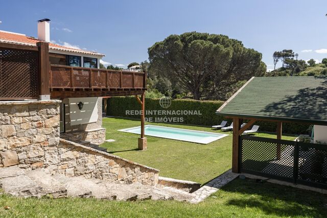 House V6 Estoril Cascais - air conditioning, terrace, garage, swimming pool, fireplace, garden
