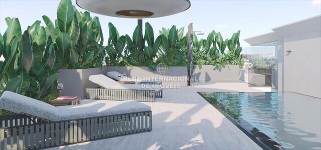 Apartment Luxury sea view 4 bedrooms Cascais - barbecue, air conditioning, terrace, swimming pool, sea view, radiant floor, balconies, gated community, balcony, sauna