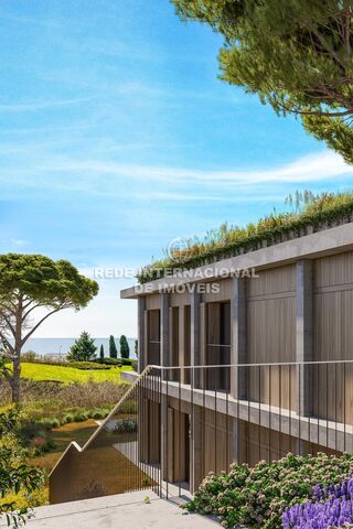 House V3 Costa da Caparica Almada - garden, swimming pool, private condominium, air conditioning, gardens