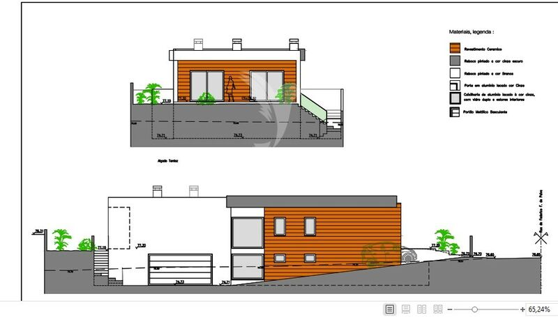 жилой дом новые в процессе строительства V3 Setúbal - сад, термоизоляция, бассейн, камин, гараж, система кондиционирования, солнечные панели, барбекю