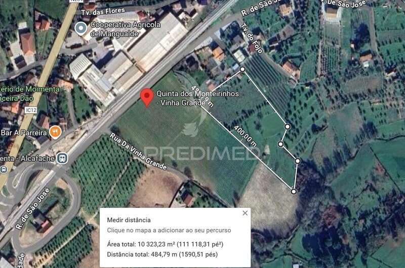 Terreno Agrícola com 11070m2 Espinho Mangualde - garagem, bons acessos, água