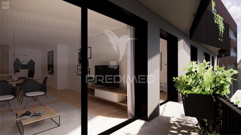 Apartamento T1 Moderno Matosinhos - aislamiento térmico, terrazas, balcones