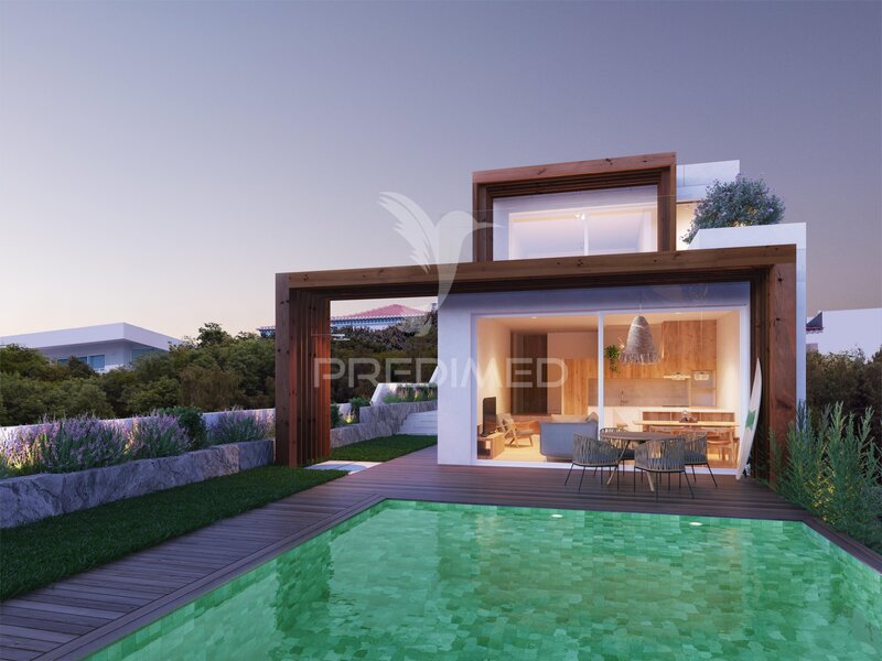 Moradia V2 Aljezur - terraços, piscina, jardim, varandas