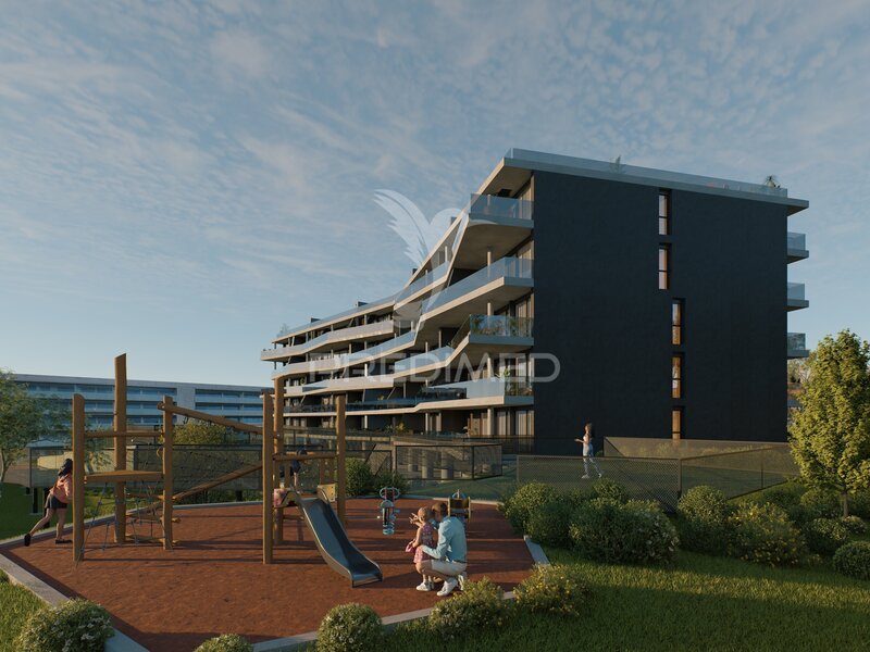 квартира T2 премиум Oliveira do Douro Vila Nova de Gaia - террасы, детская площадка, частный кондоминиум, бассейн, сады