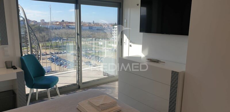 Apartment neue in the center T1 Aveiro - equipped, balcony, garage, parking space, furnished