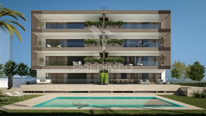 Apartamento Moderno T2 Portimão - balcones, piscina, garaje, comunidad de propietarios, barbacoa