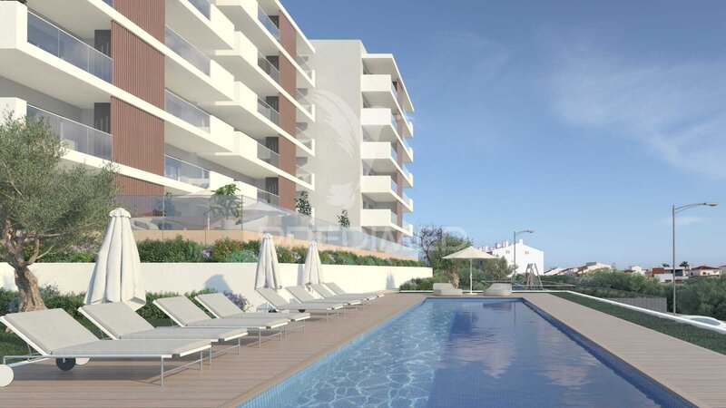 Apartment 2 bedrooms under construction Portimão - playground, gated community, green areas, air conditioning, double glazing, swimming pool